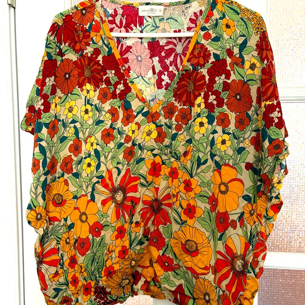 Natural Life flowy floral top